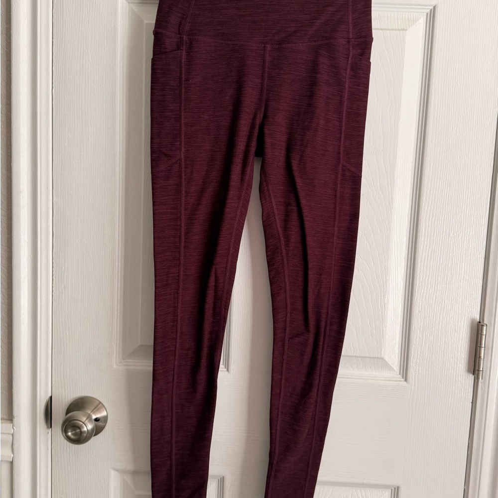 Victoria's Secret Maroon High-Rise Leggings